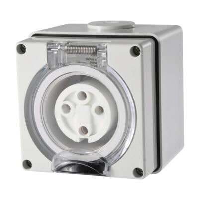 4 Pin Round Industrial Socket 40A - S440R3P