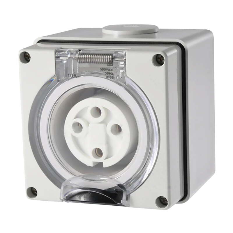 4 Pin Round Industrial Socket 50A