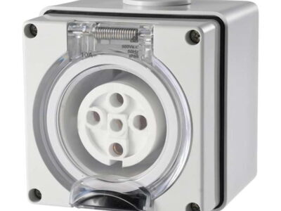 5 Pin Round Industrial Socket 32A - S532R3P