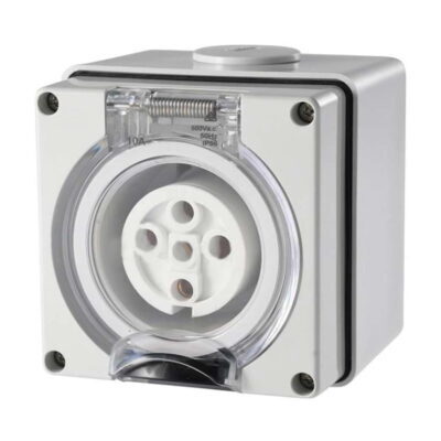 5 Pin Round Industrial Socket 40A - S540R3P