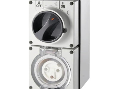 3 Pin Round Industrial Switch & Socket 20A - SS320R3P