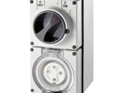 4 Pin Round Industrial Switch & Socket 40A - SS440R3P