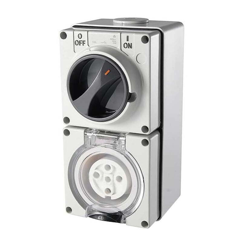 5 Pin Round Industrial Switch & Socket 40A - SS540R3P