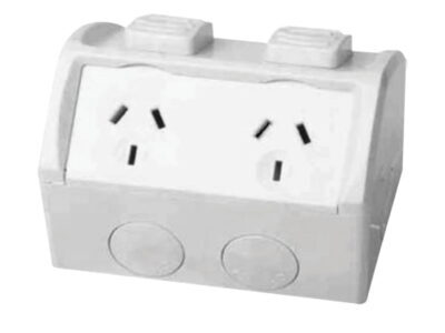 IP53 Weather Protected Double Power Point 15A - WGPO215