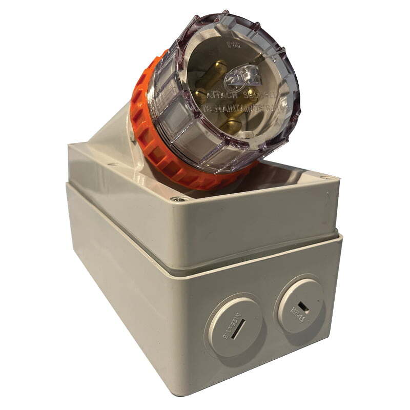 4 Pin Round Appliance Inlet 50A - AI450