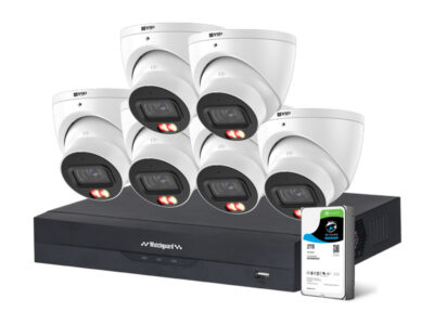 6.0MP AI Smart Dual Light CCTV Kit with 6 Cams (2TB) - AOS-NVRKIT-G862-6C