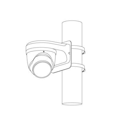 Professional AI Series 8.0MP Fixed Deterrence Turret (Black) - VSIPP-8DG-ID3-B - Image 6