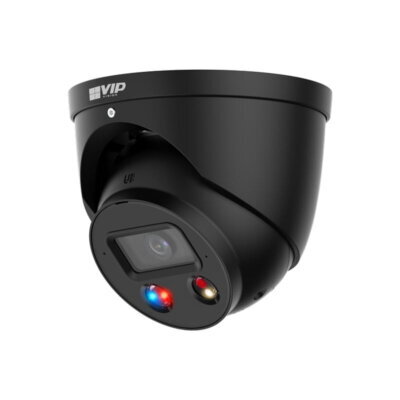 Professional AI Series 8.0MP Fixed Deterrence Turret (Black) - VSIPP-8DG-ID3-B - Image 2