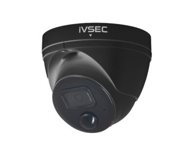 IVSEC TURRET IP CAMERA 8MP SONY SENSOR 3.6MM LENS POE IP66 30M IR IVS BLACK