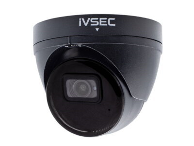 IVSEC TURRET IP CAMERA 5MP 2.8MM LENS POE IP66 30M IR MIC IVS BLACK