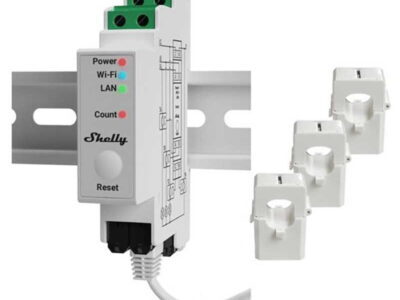 SHELLY THREE PHASE DIN RAIL ENERGY METER PRO