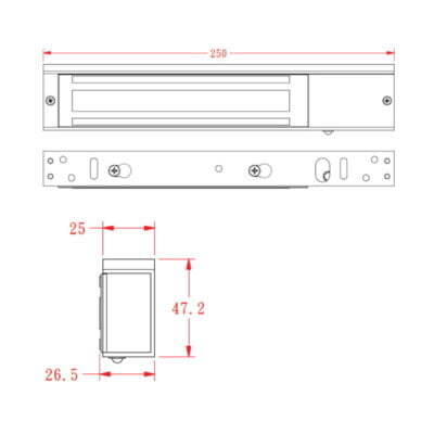 Surface Mount Magnetic Lock - Door & Lock Monitored with Timer - MAGLOC100S-DST - Image 4