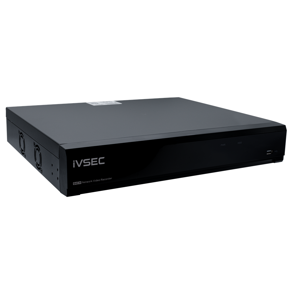 IVSEC NR6644EX NVR 64CHANNELS 2 GIGABIT PORTS 4 BAYS H265 4K HDMI ADV IVS