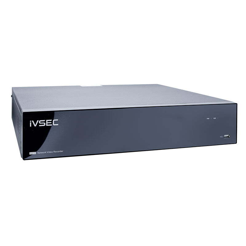 IVSEC NR6648EX NVR 64CH 2 GIGABIT PORTS 8 BAYS H265 4K HDMI ADV IVS