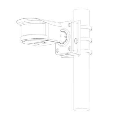 Triple Clamp Pole Mount Camera Bracket (Silver) - VSBKTA150-SG - Image 2