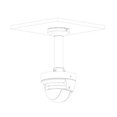 Ceiling Mount Camera Bracket (Silver) - VSBKTB300C-SG - Image 2