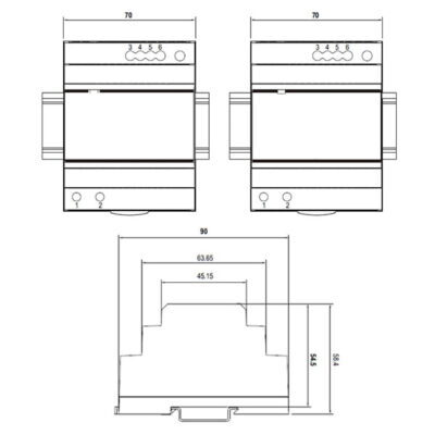 24VDC 4A Single Output Industrial DIN Rail Power Supply - PSDR24V4A2 - Image 3