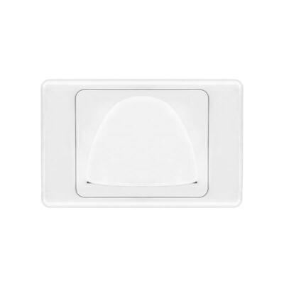 Brush Wall Plate | Bull Nose | White - ESW191 - Image 2