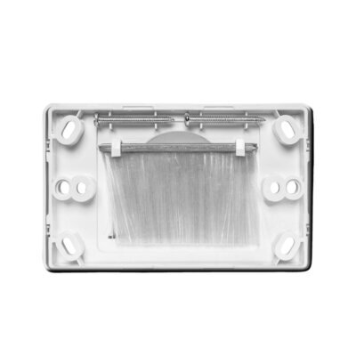 Brush Wall Plate | Bull Nose | White - ESW191 - Image 3