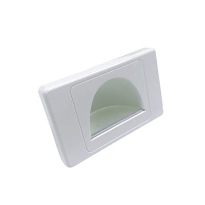 Reverse bullnose wall plate | White - ESW192 - Image 2