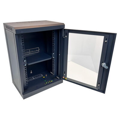 10'' 9RU 250mm Pre-assembled Wall-Mount Data Cabinet - RMC-B9U250W - Image 5