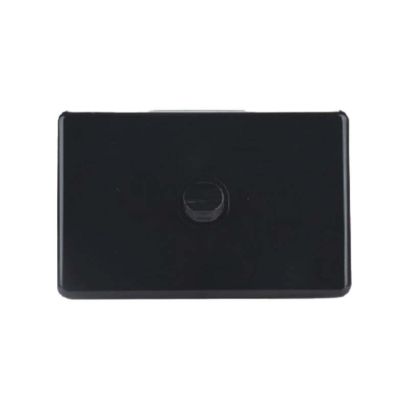 AVOL Power Point 1 Gang Single Pole | 250VAC 10A | Black | Horizontal - ESW151B