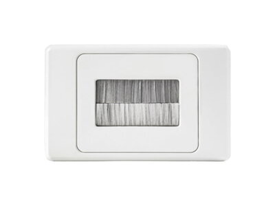 Brush Wall Plate | White