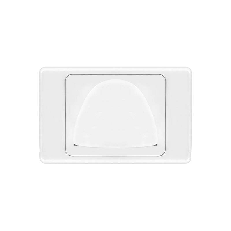 Reverse bullnose wall plate | White