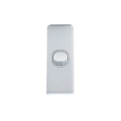 AVOL Architrave 1 Gang Light Switch | White - ESW120