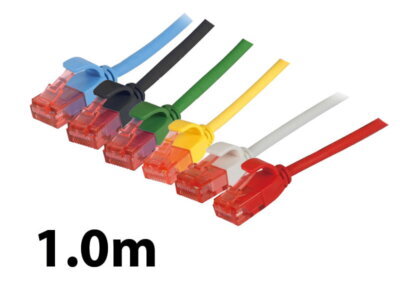 1.0m CAT6A Ethernet Cable Patch Lead (Blue) - NETCABLE100BL6U<br><small class="product-sku">SKU: NETCABLE100BL6U</small>