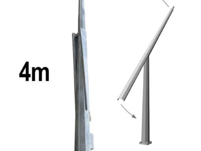 4.0m Octagonal Hinged Light Pole - SLR-POL4-3<br><small class="product-sku">SKU: SLR-POL4-3</small>