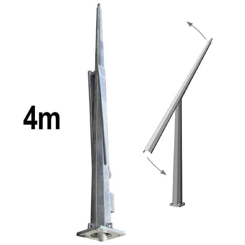 4.0m Octagonal Hinged Light Pole - SLR-POL4-2