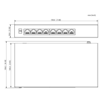8-port Unmanaged Gigabit Hi-PoE Ethernet Switch - Image 4
