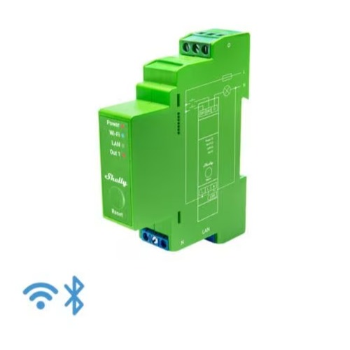 1 CIRCUIT DIN RAIL DIMMER WI-FI RELAY SWITCH WITH POWER METERING
