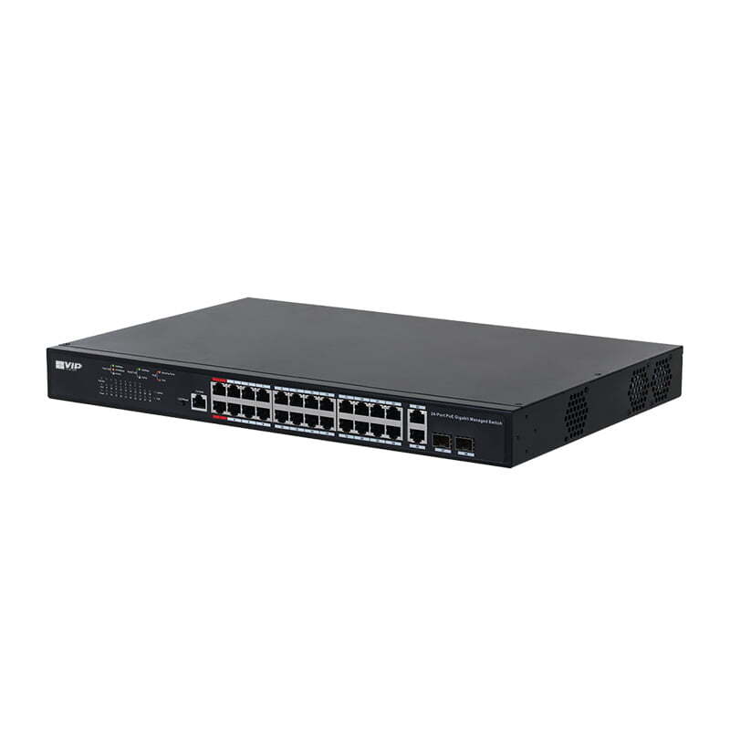 24-Port Managed PoE 2.0 Gigabit Ethernet Switch