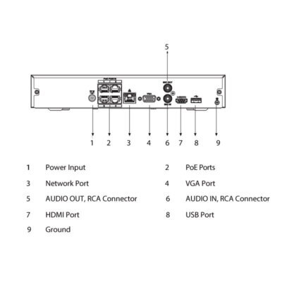 LA Series 4 Channel 6.0MP AI Surveillance Kit (4CH, 2TB, 4 Cams) - Image 2
