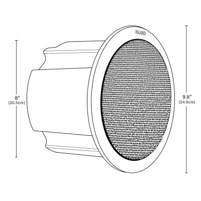 1198 Satellite Ceiling Speaker Black - Image 5