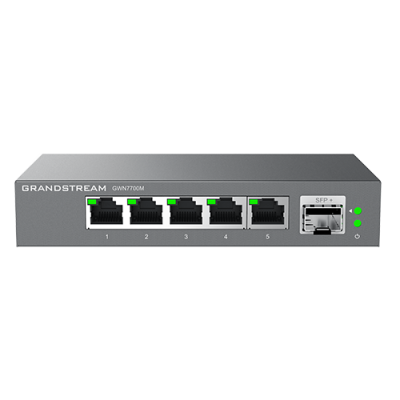 GWN7700M - Unmanaged Net Switch, 5 Port, 2.5 GigE, 1 SFP+ Port