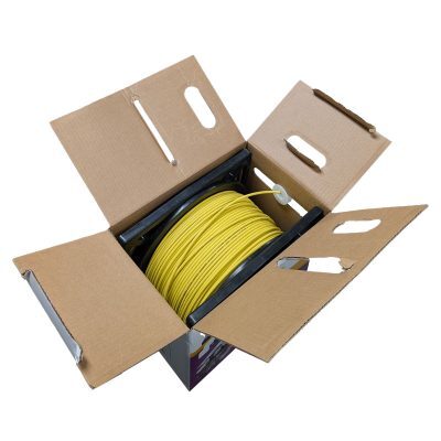 CAT5E Solid Core Cable Unshielded (Yellow) - 305m Pullbox - CAT5-C471Y - Image 2