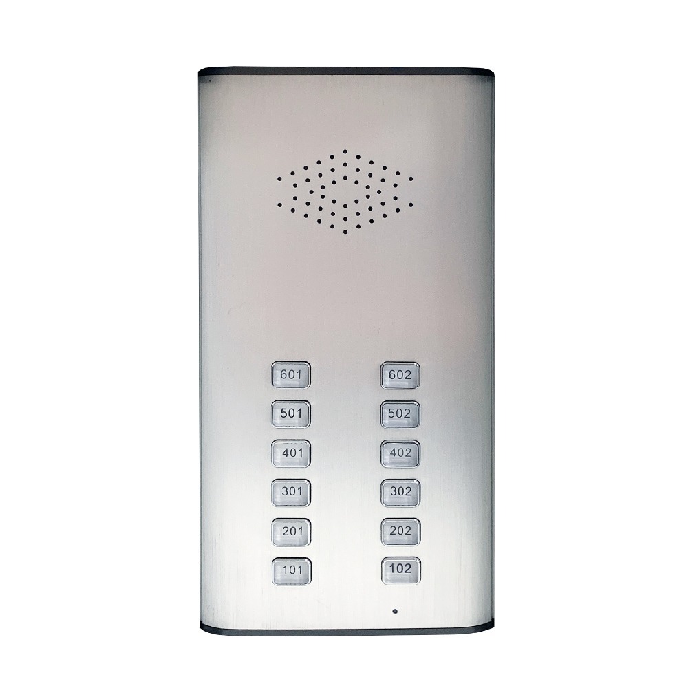 LTE 4G Door Intercom - 12 Buttons - 2 doors - Master