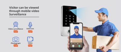 Standalone Indoor Video Intercom Touch Keypad Fingerprint RFID - Tuya - Image 3