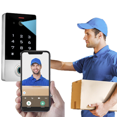 Standalone Indoor Video Intercom Touch Keypad Fingerprint RFID - Tuya