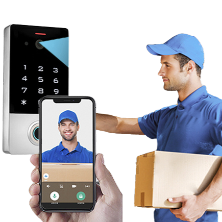 Standalone Indoor Video Intercom Touch Keypad Fingerprint RFID - Tuya