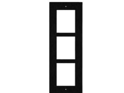 2N® IP Verso – 3 Module Flush Installation Frame – Black