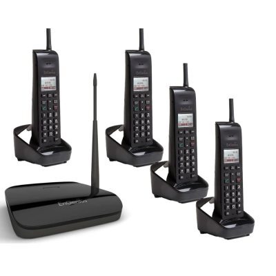 EnGenius Long Distance Office Series Cordless Phone Pack – Quad A
