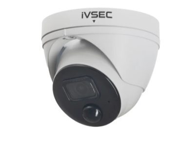 IVSEC Dome IP Camera, 8MP @ 20fps, 3.6mm Lens, POE, IP66, 30m IR, PIR Motion detection, AI