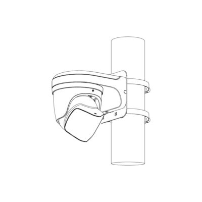 Professional AI Series 8.0MP 180° Active Deterrence Turret (Black) - VSIPP-8DD-ID3-B - Image 8