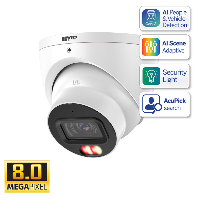 Professional AI Series 8.0MP Fixed Turret -