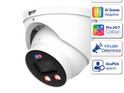 Professional AI Series 8.0MP Fixed Deterrence Turret Pro - VSIPP-8DG-ID4-P