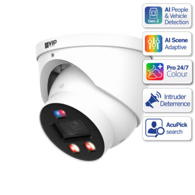 Professional AI Series 8.0MP Fixed Deterrence Turret Pro - VSIPP-8DG-ID4-P